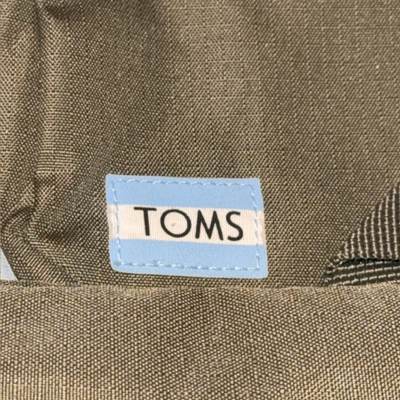 TOMS Green/Gray Unisex Rucksack School Backpack Travel Office Bag - Picture 4 of 10